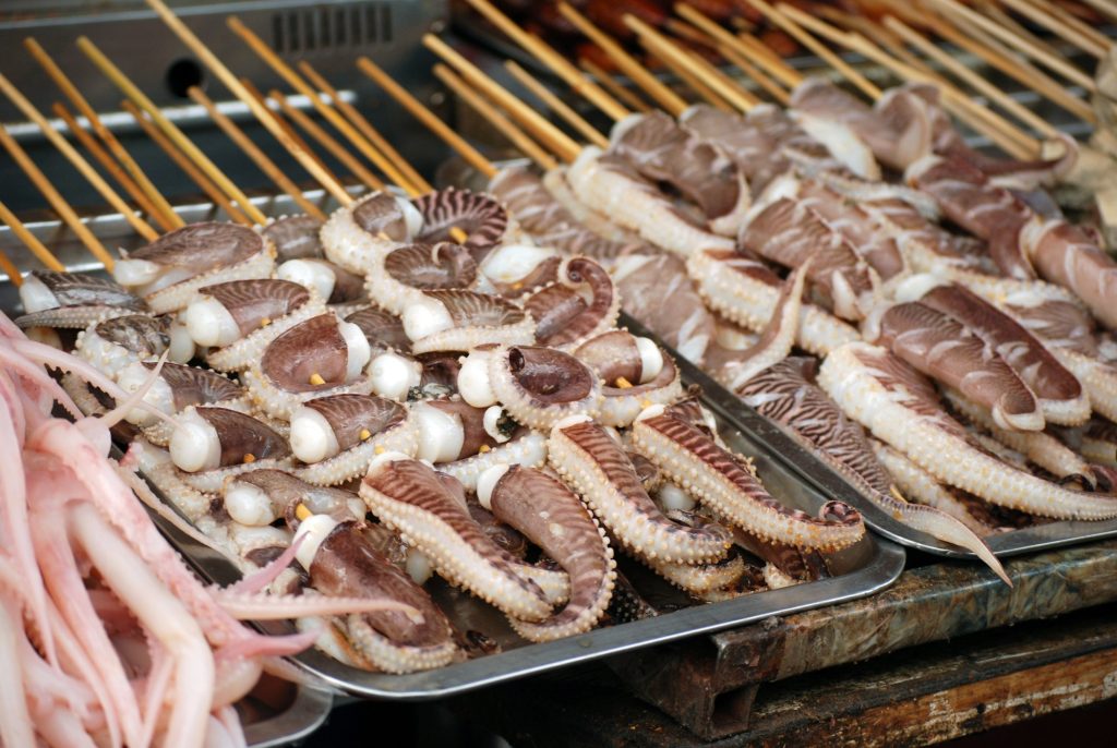First Chinese Night Market Walk in Early Autumn