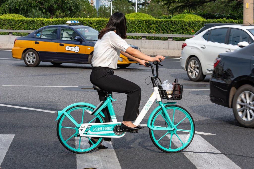 First Shared Bike Ride in a Chinese City