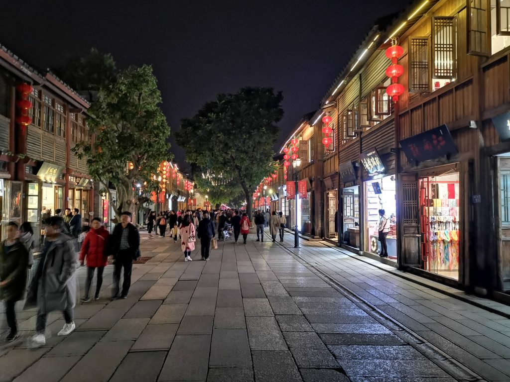 Main street view of Fuzhou Three Lanes and Seven Alleys historic district