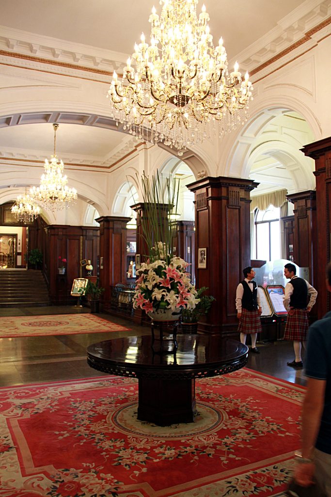 Historic Astor House Hotel lobby interior in Shanghai