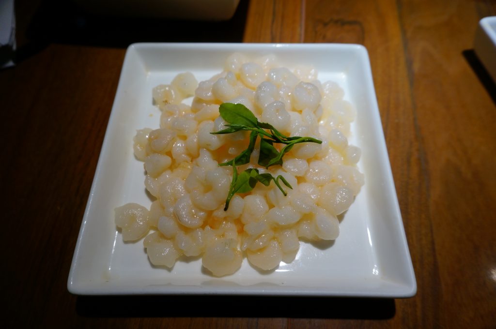 Hangzhou Longjing shrimp stir-fried with Dragon Well tea leaves