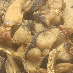 Deep-fried fish fillets coated in glossy sweet soy sauce, similar in style to Shanghai xunyu smoked fish cold plates