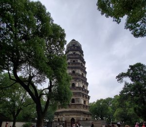 Leaning Yunyan Pagoda at Tiger Hill (Huqiu) in Suzhou