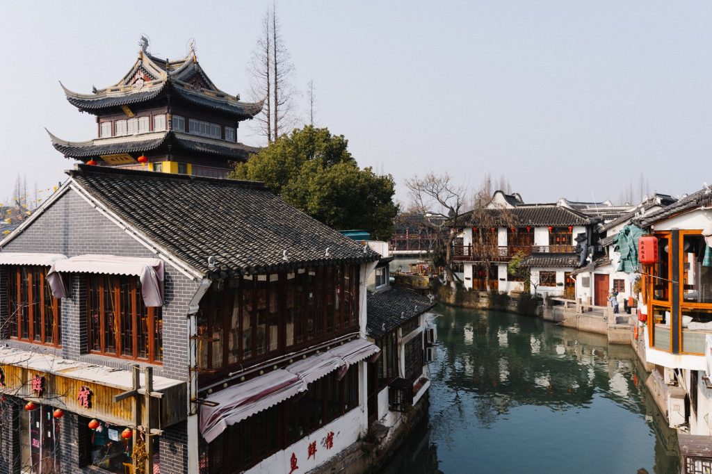 Zhujiajiao Water Town Autumn Weekend from Shanghai 2026