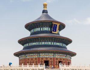 Temple of Heaven Hall of Prayer for Good Harvests under autumn sky