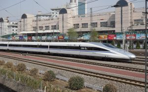China Railway High-speed CRH380A train at a platform