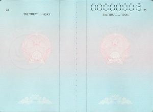 Printed invitation letter and passport on a desk beside a travel itinerary